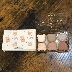 Bear-Shaped Neutral Eyeshadow Palette - Pink/Brown